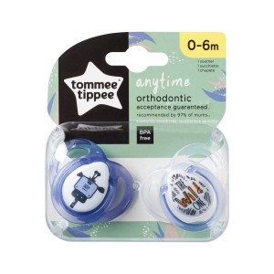 Tommee Tippee Soothers 0-6m Any Time  Tommee Tippee Soothers 0-6m Any Time
