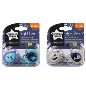Tommee Tippee Soothers 6-18m Night Time Tommee Tippee Soothers 6-18m Night Time