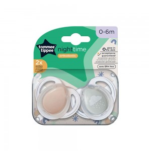 Tommee Tippee Soothers 0-6m Night Time Tommee Tippee Soothers 0-6m Night Time