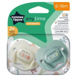 Tommee Tippee Soothers 6-18m Any Time Tommee Tippee Soothers 6-18m Any Time