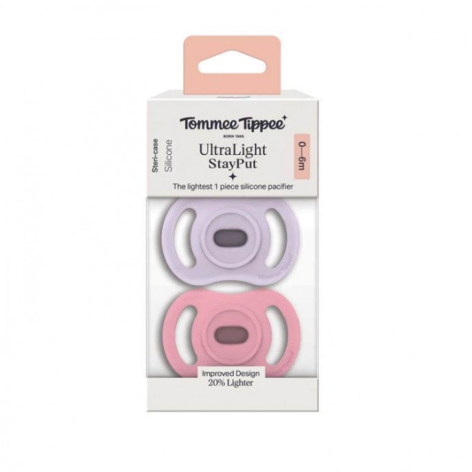 Tommee Tippee Soothers Ultra Light Stay Put 0-6m Tommee Tippee Soothers Ultra Light Stay Put 0-6m
