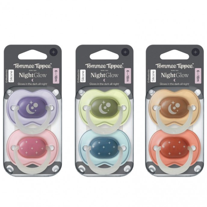 Tommee Tippee Soothers 6-18m Night Glow Tommee Tippee Soothers 6-18m Night Glow