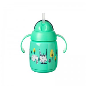 Tommee Tippee Trainer Straw Cup 300ml 6m+ Green Tommee Tippee Trainer Straw Cup 300ml 6m+ Green