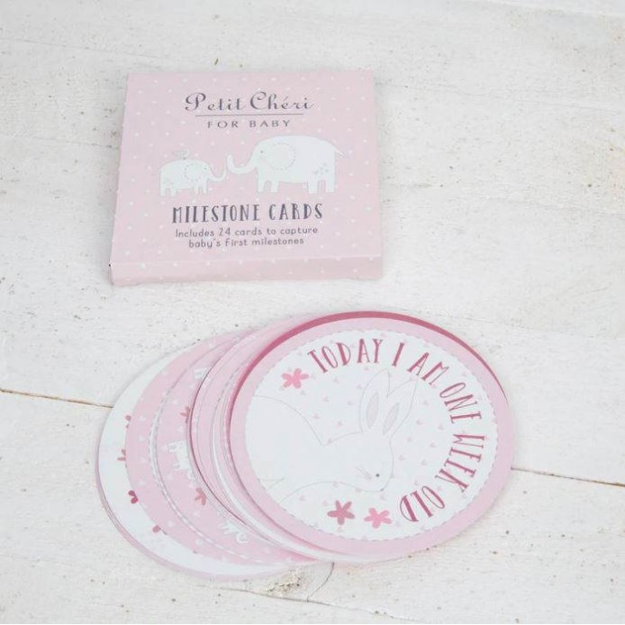 Petit Cheri Milestone Cards Pink