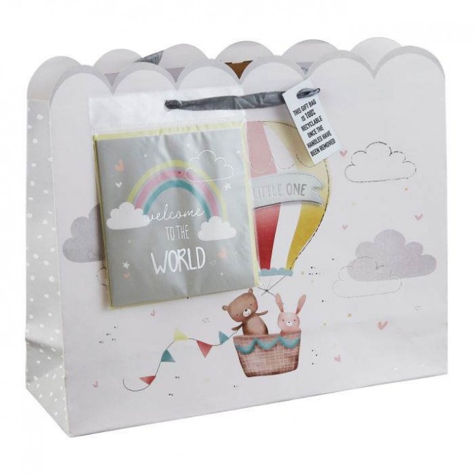 Gift Bag Shopper Welcome to the World with Card 