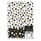 Wrapping Paper Sheets and Gift Tags Black Gold Spots