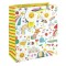 Gift Bag Hello Baby Prints Yellow Medium