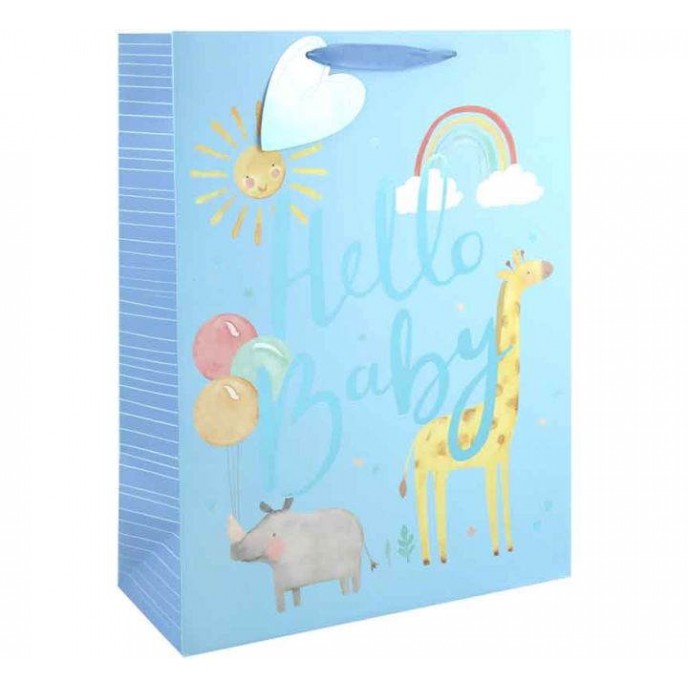 Gift Bag Baby Boy Giraffe Xlarge
