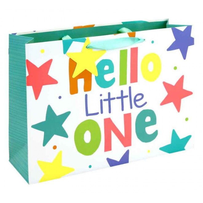 Gift Bag Hello Little One Large Shopper