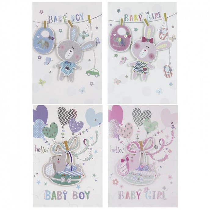 Cards Assorted New Baby 