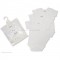 Nursery Time Short Sleeve Vests 3pk White 0-3m