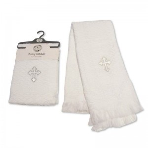 Snuggle Baby Christening Shawl White Snuggle Baby Christening Shawl White