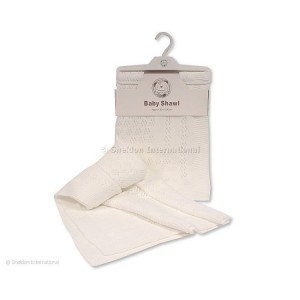 Snuggle Baby Shawl White Pointelle Snuggle Baby Shawl White Pointelle