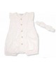 Nursery Time Romper and Headband Set White Nursery Time Romper and Headband Set White