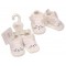 Baby Booties Knitted Bunny White Baby Booties Knitted Bunny White