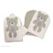 Snuggle Baby Wash Mitts 2pk Teddy Grey/White