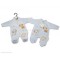 Babygrow Velour Woof Blue Babygrow Velour Woof Blue
