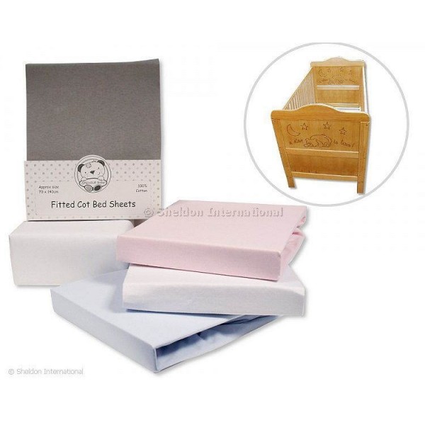 Snuggle Baby Cotton Fitted Sheets 2pk Cotbed Cream Snuggle Baby Cotton Fitted Sheets 2pk Cotbed Cream