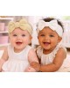 Nursery Time Bow Headbands White Taupe Nursery Time Bow Headbands White Taupe