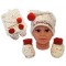 Baby Hat and Booties Set First Christmas Baby Hat and Booties Set First Christmas