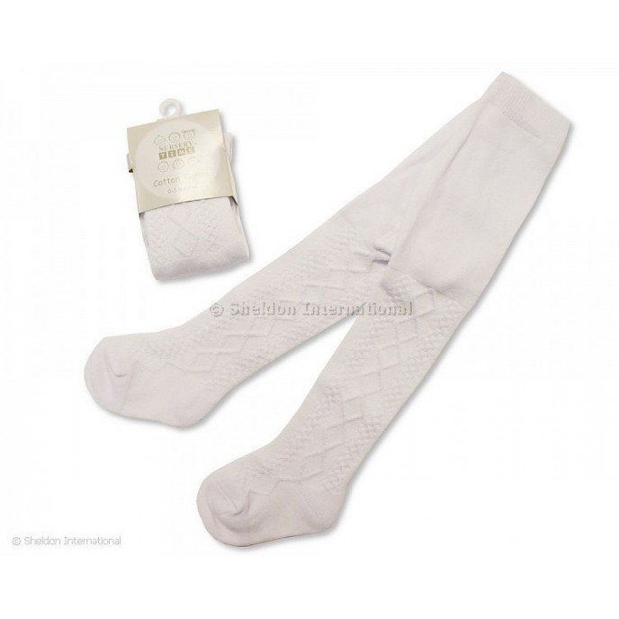 Nursery Time Tights Diamond White 0/3m