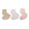 Socks 3pk Pink/White/Taupe 00-03m