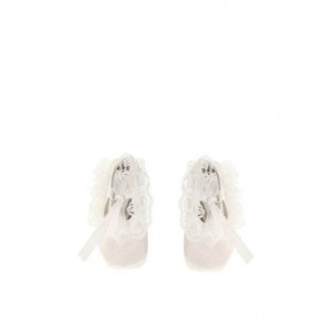 Satin Shoes Girl White Satin Shoes Girl White
