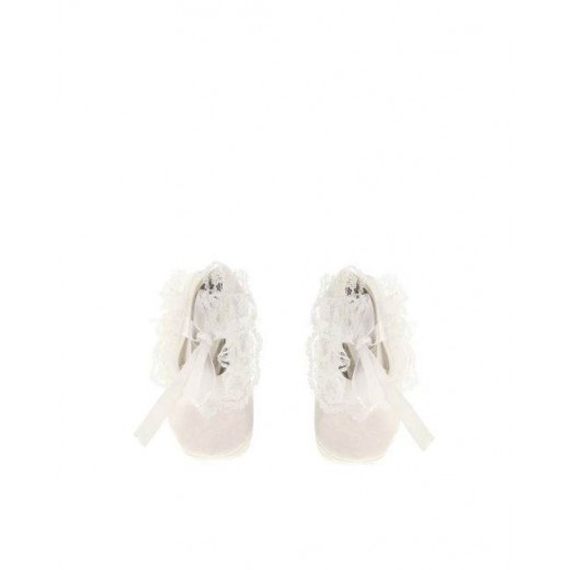 Satin Shoes Girl White