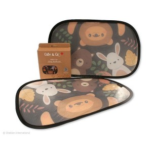 Cute Co Car Sunshades UPF50+ Animals 2pk Cute Co Car Sunshades UPF50+ Animals 2pk