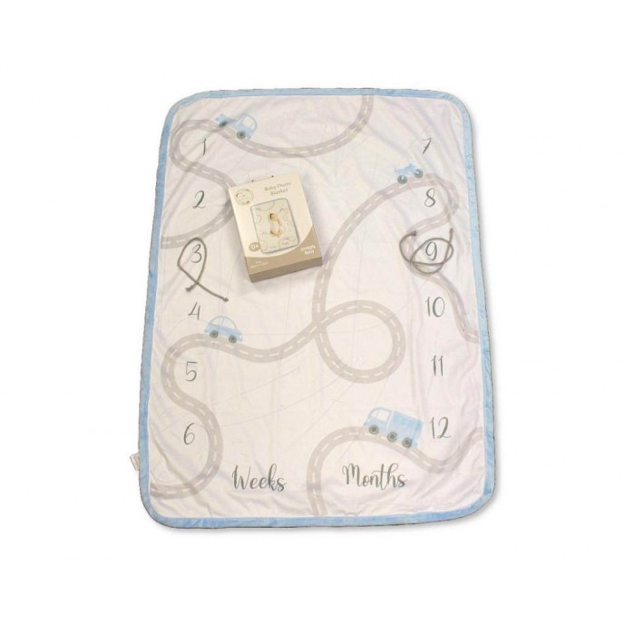 Snuggle Baby Milestone Photo Blanket Sky Snuggle Baby Milestone Photo Blanket Sky