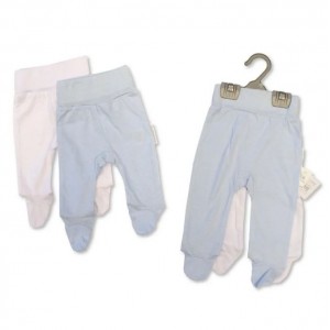 Baby Leggings Set White Blue
