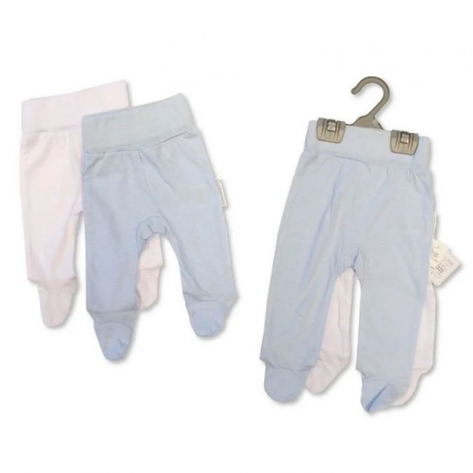 Baby Leggings Set White Blue