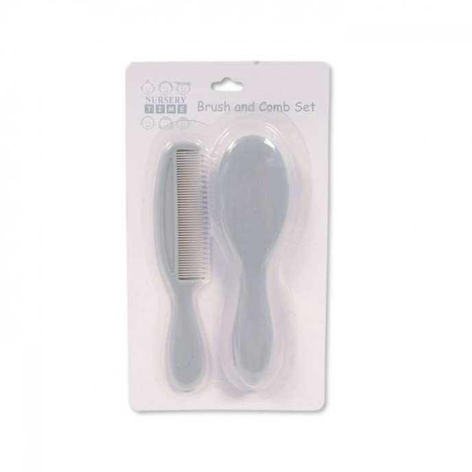 Nursery Time Brush and Comb Set Grey Nursery Time Brush and Comb Set Grey