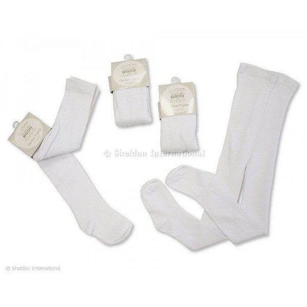 Nursery Time Tights White 00-06m
