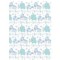 Wrapping Paper Sheet 70x50cm Baby Boy Animals
