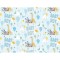 Wrapping Paper Sheet Baby Boy Animals