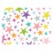 Wrapping Paper Sheet Pink Stars