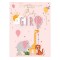 Card Congratulations Beautiful Baby Girl Animals