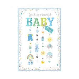 Card Birth of Beautiful Baby Boy Card Birth of Beautiful Baby Boy