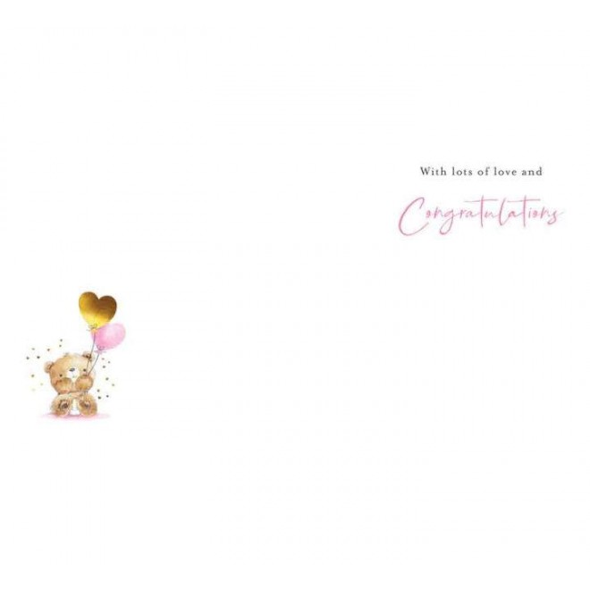 Card Bear a Beautiful Baby Girl