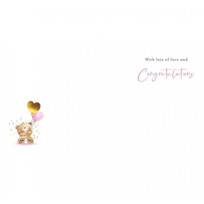 Card Bear a Beautiful Baby Girl Card Bear a Beautiful Baby Girl
