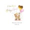 Card Bear a Beautiful Baby Girl Card Bear a Beautiful Baby Girl