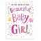Card Birth Beatiful Baby Girl Card Birth Beatiful Baby Girl