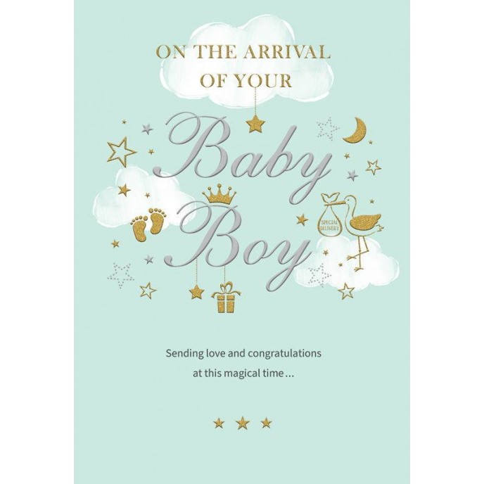 Card Arrival of your Baby Boy