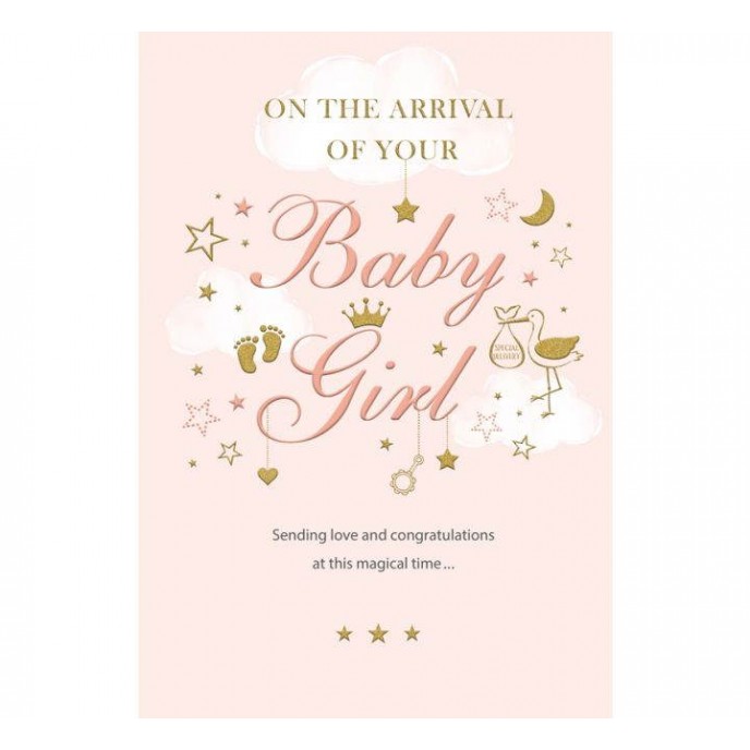 Card Arrival of your Baby Girl