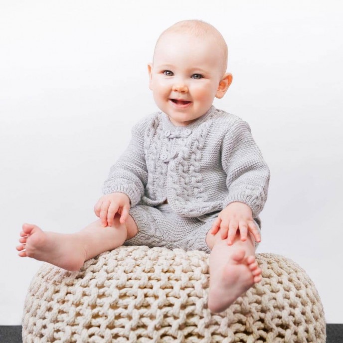 Dandelion Knitted Set Cardigan and Shorts