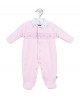 Dandelion Velour Smock Sleepsuit Stars Pink/Blue