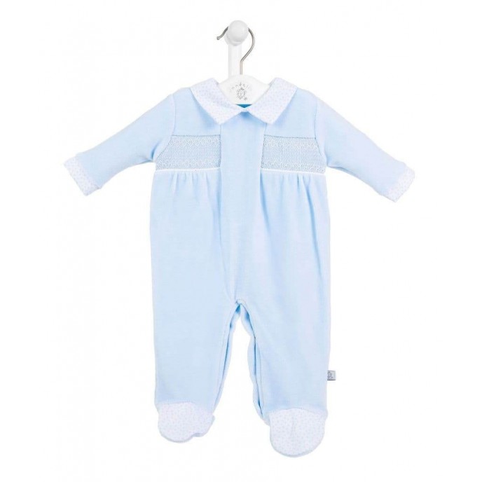 Dandelion Velour Smock Sleepsuit 