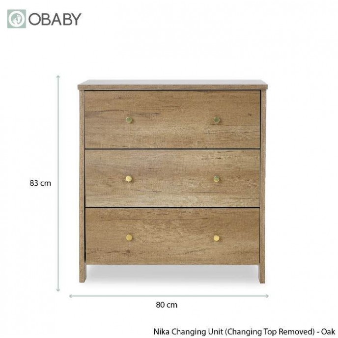 Obaby Changing Unit Nika Oak Obaby Changing Unit Nika Oak