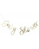 Baby Shower Banner Gold Baby Shower Banner Gold